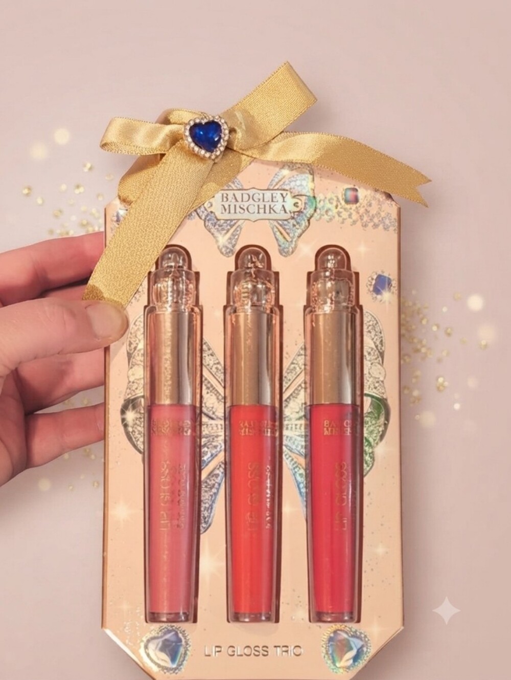 Badgley Mischka Lip Gloss Trio NIP